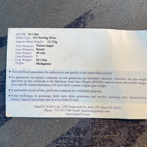 Picture Jasper silver necklace - Picture 9 of 11